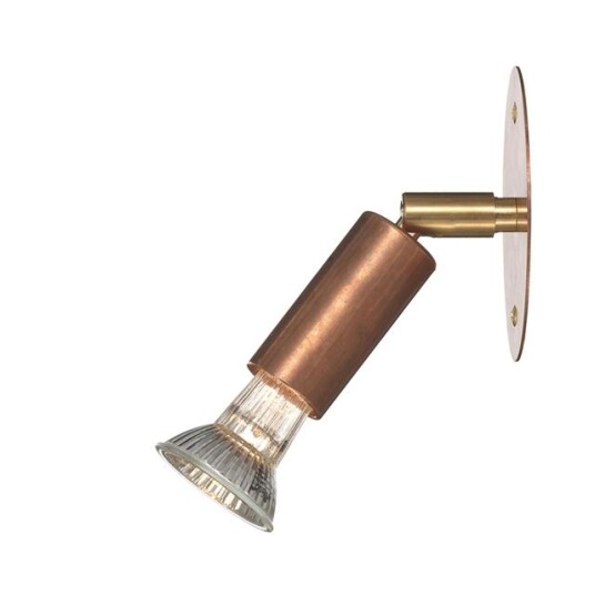 Örsjö Star 1 Vegglampe Kobber med Plate