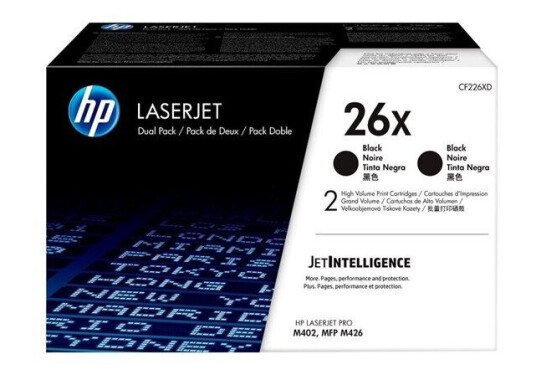 HP 26X / CF226XD 2-Pack High Capacity Black Toner - Laser toner Svart