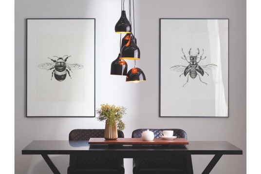 Taklampe Savio 18 cm Svart