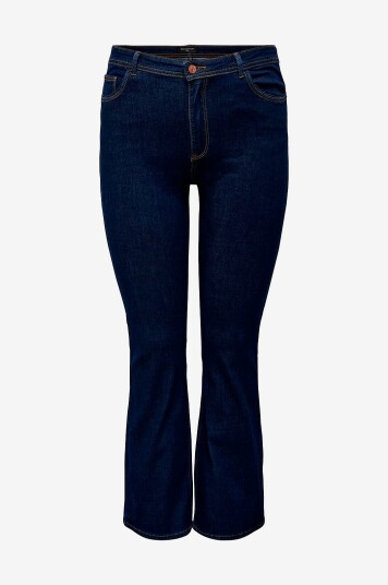 Only Carmakoma Jeans carSally HW Flared Jeans Dnm BJ370 Blå Only Carmakoma Jeans carSally HW Flared Jeans Dnm BJ370 Blå