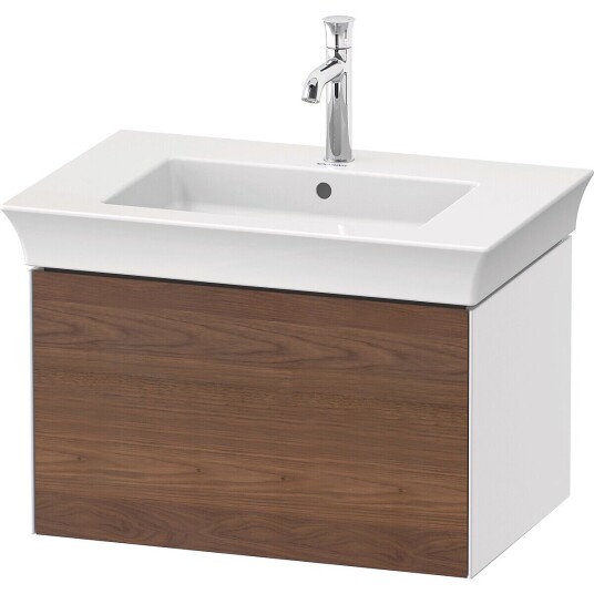 Duravit White Tulip Servantskap 1 skuff 68,4x45,8x41 cm Valnøtt/Hvit Høyglans