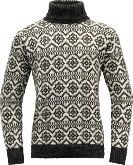 Devold Hoddevik Wool High Neck XS , Anthracite/Offwhite Devold Hoddevik Wool High Neck XS , Anthracite/Offwhite