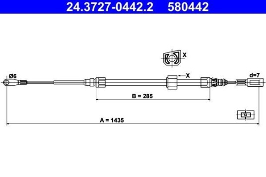 Bremsewire ATE 24.3727 0442.2 Bremsewire ATE 24.3727 0442.2
