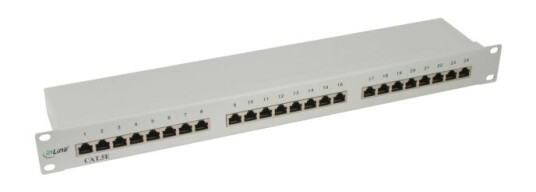 Inline 74224B Rj-45 Cat5e Sort Rackmontering 1U