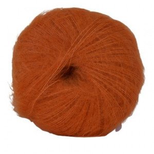 Hjertegarn Silk Kid Mohairgarn 1118 Oransje