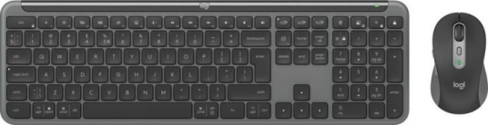Logitech Signature Slim Combo Mk950 Trådløs Tastatur og Mussett Full Størrelse QWERTY Grafitt