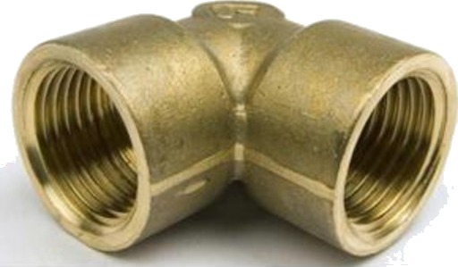 2" vinkel 90° pipe/pipe messing brass 2 inch