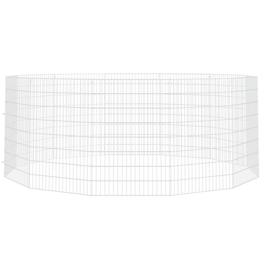 Vidaxl Kaninbur Med 12 Paneler 54X80 cm Galvanisert Jern Vidaxl Kaninbur Med 12 Paneler 54X80 cm Galvanisert Jern