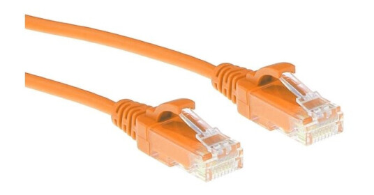Act Orange 10 Meter Lszh U/Utp Cat6 Datacenter Slimline Patch Cable Snagless With Rj45 Connectors (Dc9110)