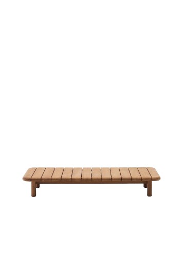 Kave HomeTurqueta salongbord laget av massivt teak 140 x 70 cm 100 %. FscBrunSofabord