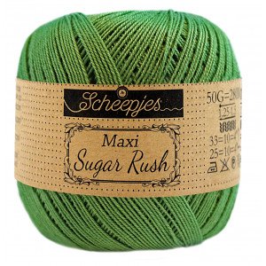Scheepjes Maxi Sugar Rush Garn Unicolor 412 Skogsgrønn