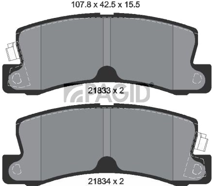 PAGID T0393N Bremseklosser