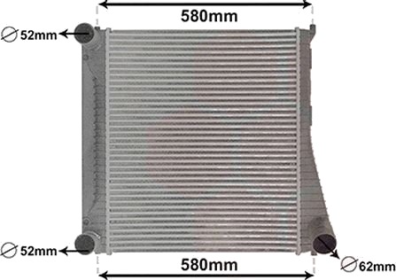 Intercooler VAN WEZEL 02014704