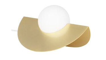 Roccia Bordlampe 25 cm Børstet Messing