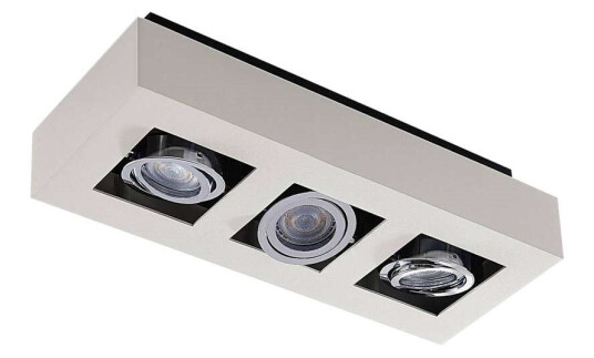 Arcchio Taklampe Vince i hvitt, 3 lyskilder