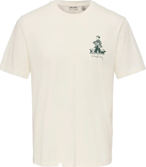 ONLY & SONS Onsmaz Ss Reg Tee Cream XL
