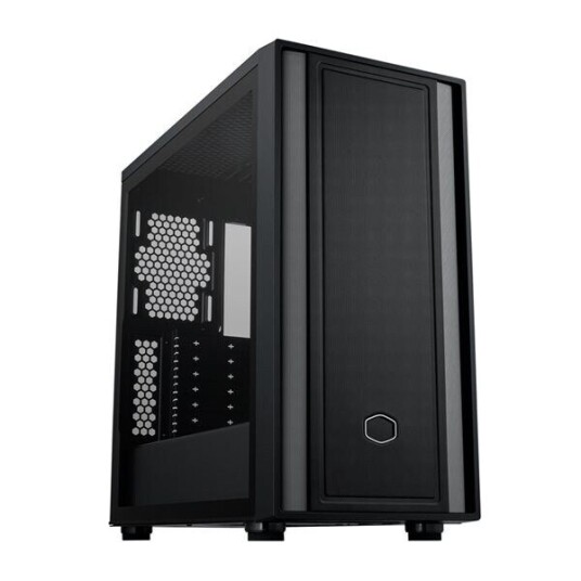 Cooler Master MasterBox 600 Lite Kabinett Tower Herdet Glass Svart