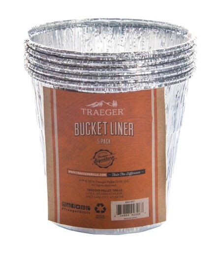 Traeger Bucket Liner 5 pack Aluminiumsbelegg for dryppbøtte
