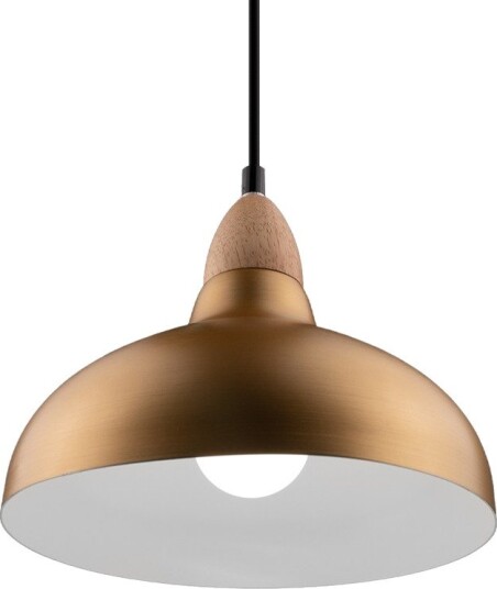 Home Décor BIRK Børstet Messing Ø24cm pendel   E27 sokkel 2m ledning Aluminium
