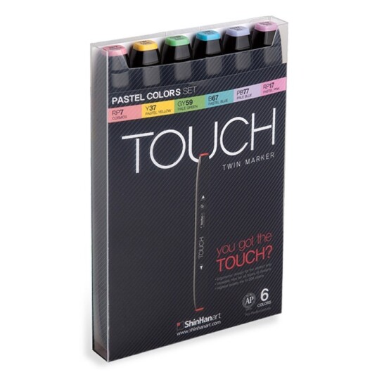 Touch Twin Marker 6-set Pastel Touch Twin Marker 6-set Pastel