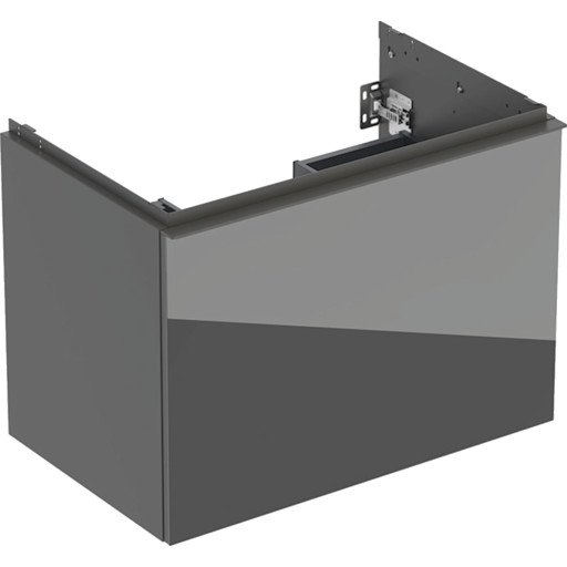 Geberit Acanto servantskap 74x47,5 cm grått glass Geberit Acanto servantskap 74x47,5 cm grått glass