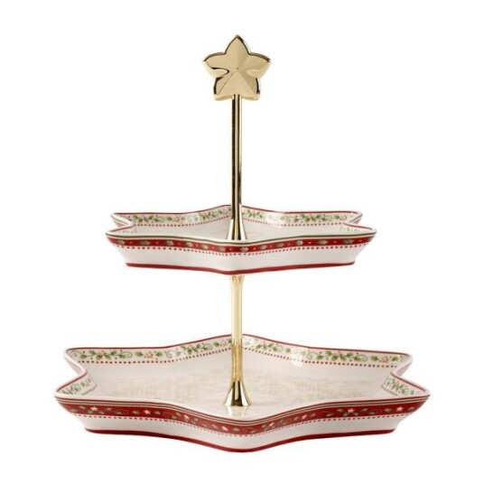 Villeroy & Boch - Winter Bakery delight fat m/stett 2 etasje 25,5 cm holly