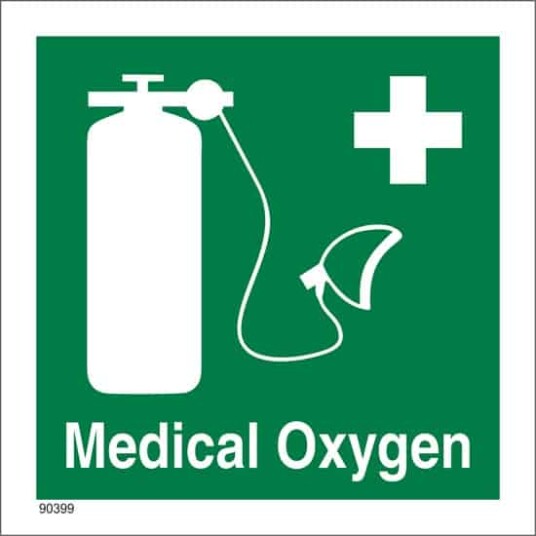 MEDICAL OXYGEN 15X15 Selvklebende 20x20cm