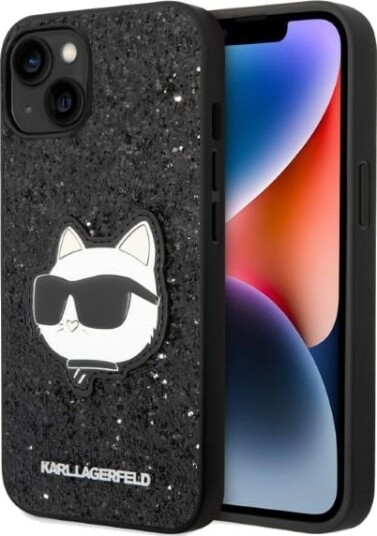 Karl Lagerfeld iPhone 14 Plus Glitter Choupette Hardcase 6.7" Svart