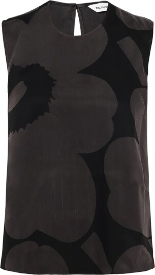 Marimekko Sommitelma Unikko DARK GREY BLACK 34