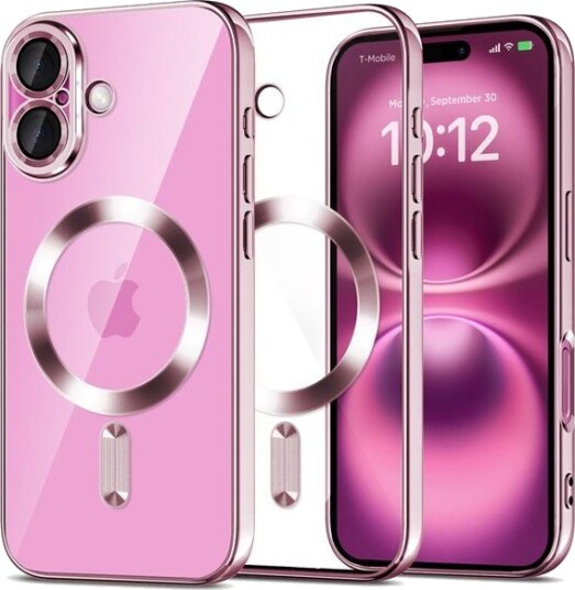 Tech-Protect MagFlex MagSafe Case for iPhone 16 Clear/Pink