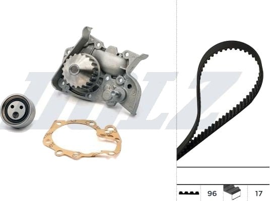 Registerreimsett med vannpumpe DOLZ KD116