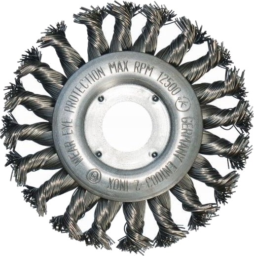 Abraboro Skivebørste 115 Mm/22,2 Trådsplintret 0,5 Mm Inox