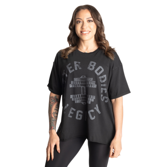 Legacy Oversized T‑Skjorte Vasket Svart Large