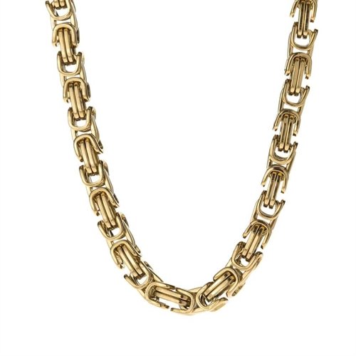 Forgylt 14k kjede super kvalitet / 7mm Forgylt 14k kjede super kvalitet / 7mm