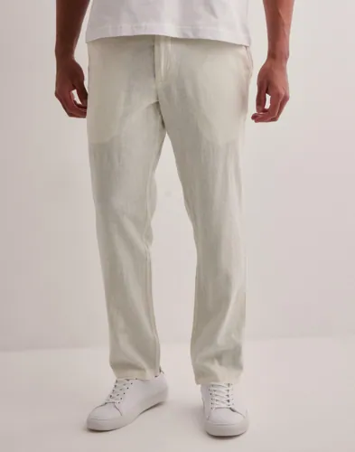 Solid SDAllan Liam Linen pants Linbukser Hvit