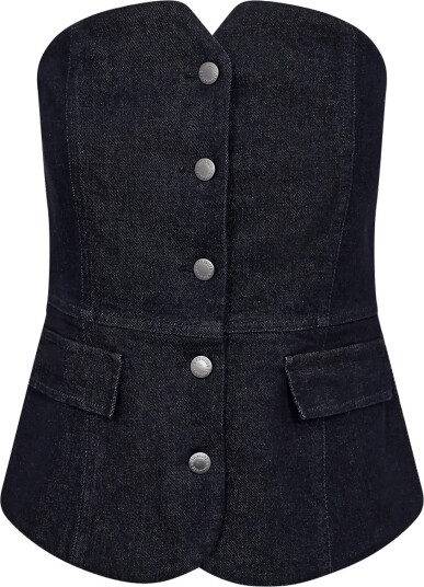 Copenhagen Muse Cmannais Corsage DARK BLUE DENIM XL