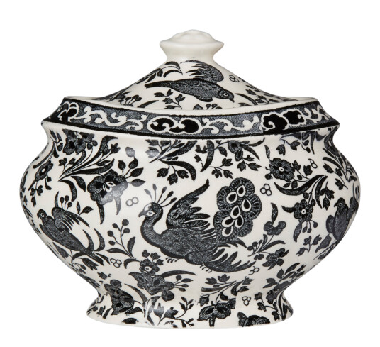 Burleigh Black Regal Peacock marmeladekrukke 480g