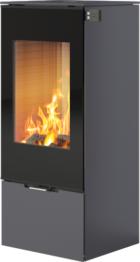 Rais Nexo 100 platina vedovn med glassdør Rais Nexo 100 platina vedovn med glassdør
