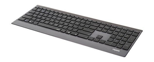 Rapoo 9500M Trådløst Tastatur og Mus Sett Nordisk med Håndleddstøtte - Svart Rapoo 9500M Trådløst Tastatur og Mus Sett Nordisk med Håndleddstøtte - Svart