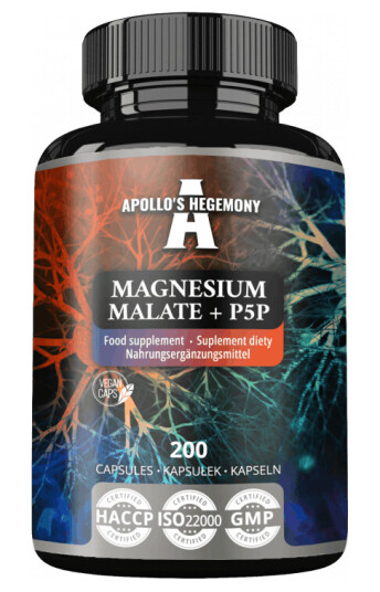 Magnesium Malate + P5P 200 kaps. Magnesium Malate + P5P 200 kaps.
