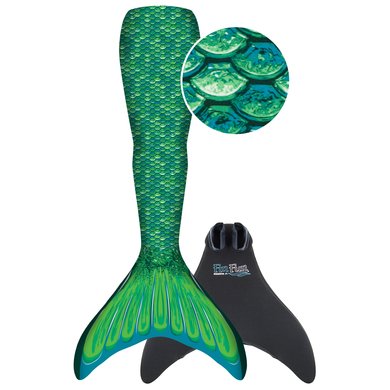 XTREM Toys and Sports  FIN FUN Mermaid Havfrue Original str. S/M grønn
