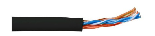 Act 305M Cat5e-Kabel 305M Svart Nettverkskabel (Ep359b)