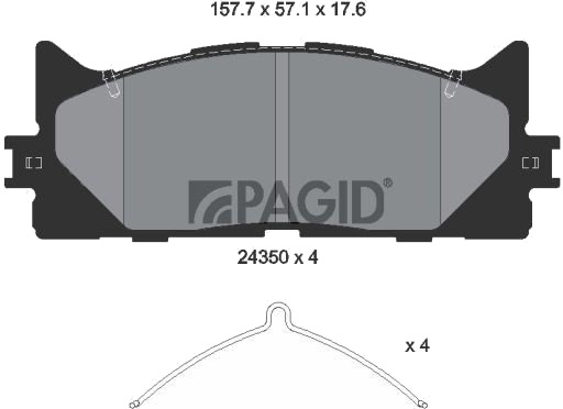 PAGID T1605N Bremseklosser PAGID T1605N Bremseklosser