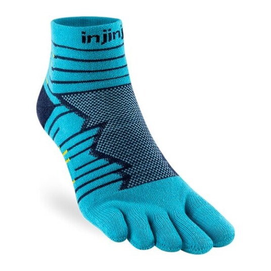 Injinji Men's Ultra Run Mini-crew Pacific Blue XL