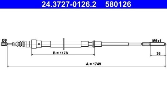 Bremsewire ATE 24.3727 0126.2 Bremsewire ATE 24.3727 0126.2