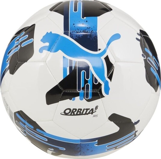 PUMA Fotball Orbita 6 MS Hvit/Ignite Blue Str. 3