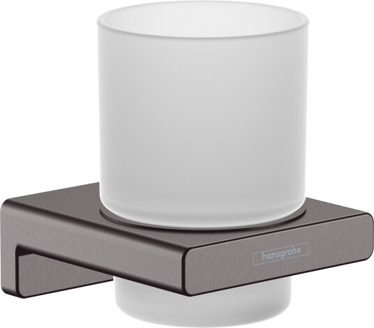 Hansgrohe AddStoris Tannglass Børstet Sort Krom Hansgrohe AddStoris Tannglass Børstet Sort Krom