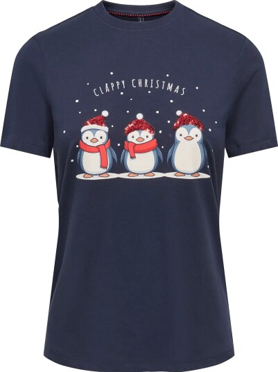 ONLY Onlkita Reg S/S Top Box Xmas Jrs NIGHT SKY XS ONLY Onlkita Reg S/S Top Box Xmas Jrs NIGHT SKY XS