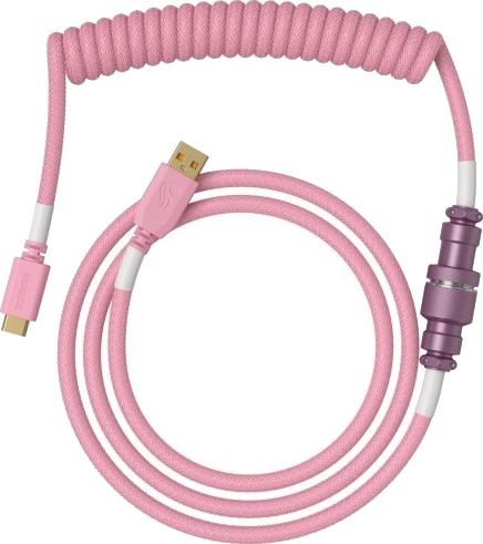 Glorious Glorious Gmmk Kveilkabel Pixel Pink, Spiralkabel, Usb-C/Usb-A - Rosa