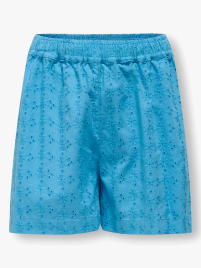 Kids Only Margot Life Embroidery Shorts Woven Blå 164